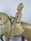 Asiatische Statue von Mann auf Pferd, Große Holzskulptur mit Kupferüberzug, Ende 19. Jh. 16