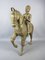 Asian Statue of Man on Horse, Large Copper-Covered Wood Sculpture, Late 19th Century 24