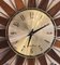 Vintage Teak and Brass Starburst Clock by Seth Thomas, 1960 2