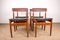 Dänische Teak Stühle aus schwarzem Skai von Farso Stolefabrik, 1960er, 4er Set 1
