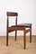 Danish Teak Chairs in Black Skai by Farso Stolefabrik, 1960s, Set of 4, Image 10