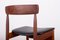 Danish Teak Chairs in Black Skai by Farso Stolefabrik, 1960s, Set of 4, Image 15