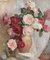 Michel Dubost, Bodegón con rosas, óleo sobre lienzo, siglo XX, Imagen 2