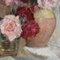 Michel Dubost, Bodegón con rosas, óleo sobre lienzo, siglo XX, Imagen 4