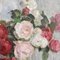 Michel Dubost, Bodegón con rosas, óleo sobre lienzo, siglo XX, Imagen 6