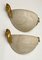 Half Dome Alabaster Wall Lights with Horse Decoration, 1960s, Set of 2 5