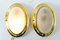 Small Art Deco Oval Ceiling Lamps, Viernna, 1920s, Set of 2 2