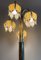 Lámpara de pie Hollywood Regency Lotus italiana de Murano de Carlo Nason para Mezzaga, años 60, Imagen 4