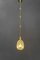 Lampe à Suspension Art Déco avec Abat-Jour en Verre Opalin Antique, Vienna, 1920s 11