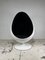 Butaca giratoria Egg de fibra de vidrio, años 60, Imagen 2