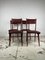 Italian Crafted Wooden Chairs, 1950s, Set of 4 3