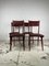 Italian Crafted Wooden Chairs, 1950s, Set of 4, Image 3