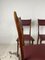 Sedie in legno, Italia, anni '50, set di 4, Immagine 5