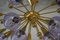 Mid-Century Murano Singrün Kunstglas & Messing Kronleuchter und Hängelampe 2