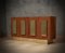 Mid-Century Ash Wood and Brass Sideboard, 1980s, Image 1