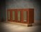 Mid-Century Ash Wood and Brass Sideboard, 1980s, Image 4