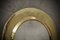 Mid-Century Italian Round Brass Wall Mirror, 1970s 4