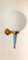Lampada da parete vintage azzurra con sfera bianca di Stilnovo, Immagine 2