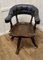 Antique Swivelling Oak Desk Chair, 1890s, Image 6