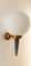 Blue and Gold Wall Light with White Sphere from Stilnovo, Image 1