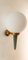 Green and Gold Wall Light with White Sphere from Stilnovo, Image 4