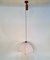 Postmodern Height-Adjustable Umbrella Hanging Lamp in Teak from Domus, 1980s 13