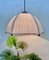 Lámpara colgante en forma de paraguas posmoderna de teca de Domus, años 80, Imagen 20