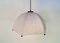 Postmodern Height-Adjustable Umbrella Hanging Lamp in Teak from Domus, 1980s 12