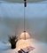 Postmodern Height-Adjustable Umbrella Hanging Lamp in Teak from Domus, 1980s 4