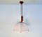 Postmodern Height-Adjustable Umbrella Hanging Lamp in Teak from Domus, 1980s, Image 11