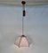 Postmodern Height-Adjustable Umbrella Hanging Lamp in Teak from Domus, 1980s 6
