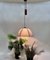 Postmodern Height-Adjustable Umbrella Hanging Lamp in Teak from Domus, 1980s, Image 7