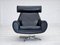 Danish Swivel Chair in Leather & Cast Aluminium, 1960s 1