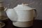 Japanese Tea Service in White and Beige, 1980s, Set of 15 7