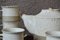 Japanese Tea Service in White and Beige, 1980s, Set of 15 2