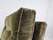 Corner Sofa in Green Fabric with Wooden Feet, 1970, Set of 2 21