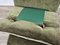 Corner Sofa in Green Fabric with Wooden Feet, 1970, Set of 2, Image 28