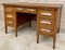 Vintage Oak Desk with Seven Drawers, 1940s 2