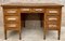 Vintage Oak Desk with Seven Drawers, 1940s 3