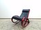 Vintage Rocking Chair in Leather by Gae Aulenti for Poltronova, Image 6