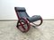 Rocking Chair Vintage en Cuir par Gae Aulenti pour Poltronova 3