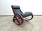 Vintage Rocking Chair in Leather by Gae Aulenti for Poltronova 3