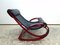 Vintage Rocking Chair in Leather by Gae Aulenti for Poltronova 8