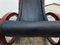 Vintage Rocking Chair in Leather by Gae Aulenti for Poltronova 10