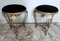 Italian Gilt Iron and Velvet Stools by Pier Luigi Colli, 1950, Set of 2, Image 3