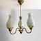 Swedish Modern Chandelier in Brass and Glass, 1940s, Image 1