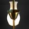 Swedish Modern Chandelier in Brass and Glass, 1940s, Image 11