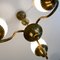 Swedish Modern Chandelier in Brass and Glass, 1940s, Image 8