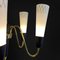 Swedish Modern Chandelier in Brass and Glass, 1950s, Image 7