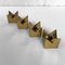 Swedish Brass Candleholders by Pierre Forssell for Skultuna, 1960s, Set of 4 5